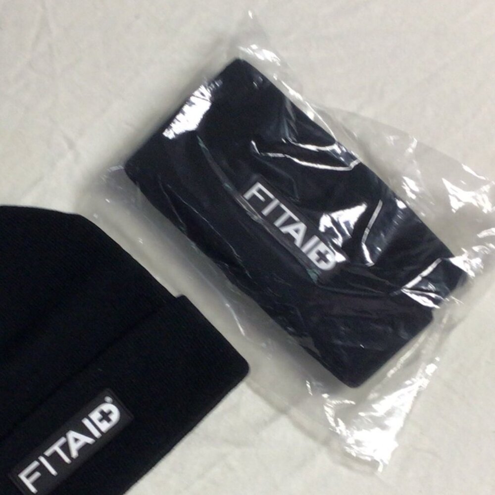 Fit Aid Black Knit Hat – NWT - Unisex